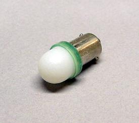 Green 1-SMD-LED #44/47 Bayonet Base Lamp With Frosted Dome - Premium Ghost Buster