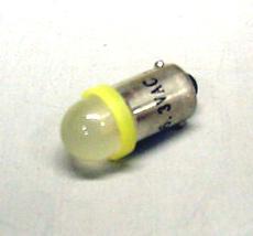 Yellow Bright 1-SMD LED #44/#47 Bayonet Base Lamp - Low Profile