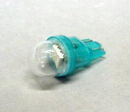 Blue 1-SMD-LED #555 Wedge Base Lamp With Clear Dome - Premium Ghost Buster