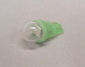 Green 1-SMD-LED #555 Wedge Base Lamp With Clear Dome - Premium Ghost Buster