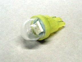 Yellow 1-SMD-LED #555 Wedge Base Lamp With Clear Dome - Premium Ghost Buster