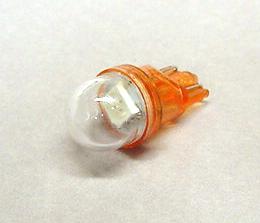 Orange 1-SMD-LED #555 Wedge Base Lamp With Clear Dome - Premium Ghost Buster