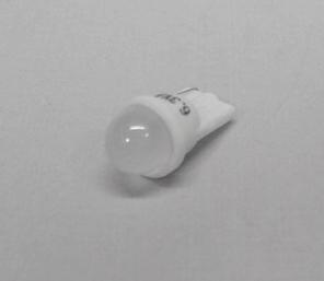 Warm White Economy Ghost Buster 1-SMD-LED #555 Wedge Base Lamp With Frosted Dome