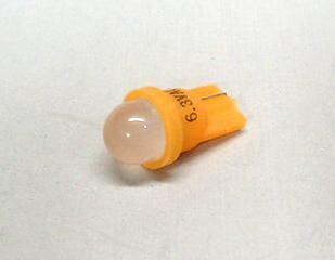 Orange Economy Ghost Buster 1-SMD-LED #555 Wedge Base Lamp With Frosted Dome