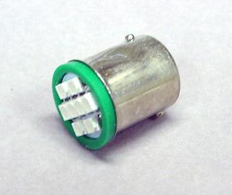 Green 8-SMD-LED #89 Bayonet Base Flasher Lamp (12 Volt)