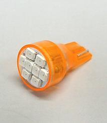 Orange 8-SMD-LED #906 Wedge Base Flasher Lamp