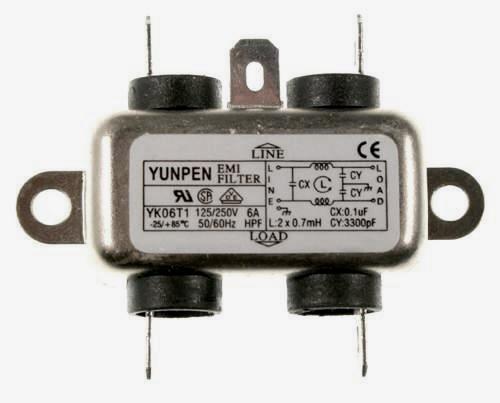 Stern Line Filter - EMI 125/250V 50/60Hz #150-5000-00