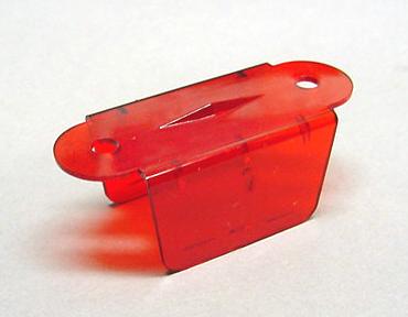 Transparent Red Double Sided Lane Guide 1-1/2"  #03-7034-9