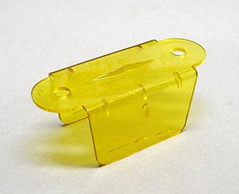 Transparent Yellow Double Sided Lane Guide 1-1/2"  #03-7034-16