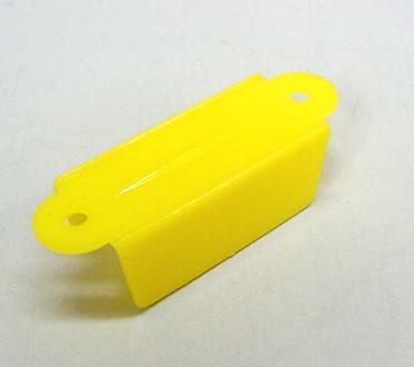 Opaque Yellow Double Sided Lane Guide 2 1/8” Hole to Hole *