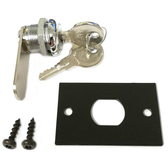 Stern Backbox Lock and Lock Plate Assembly - 2 Hole