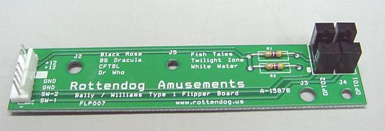 Williams Type 1 Flipper Opto Board #FLP007