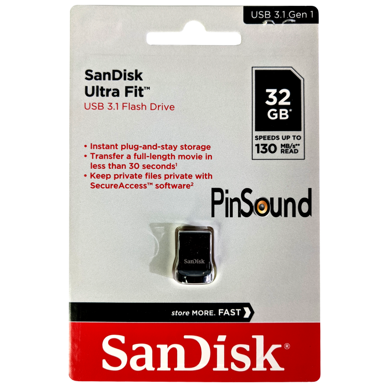 USB 3.2 FLASH DRIVE 32GB - PinSound