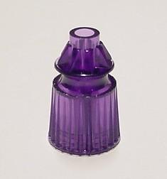 Star Post Purple (Violet) Translucent Plastic 1-1/16" Tall