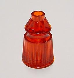 Star Post Amber (light red) Translucent Plastic  1-1/16" Tall