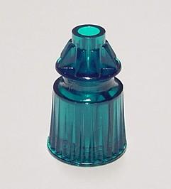 Star Post Teal Translucent Plastic 1-1/16" Tall