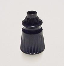 Star Post Black Plastic  1-1/16" Tall