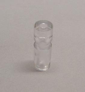 Clear Narrow Plastic Post 1-1/16" Tall