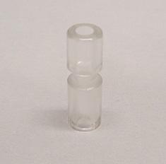Narrow Plastic Post 1-1/4"  Clear