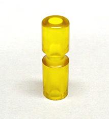 Narrow Plastic Post 1-1/4"  Yellow