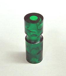 Green Narrow Plastic Post 1-1/16" Tall