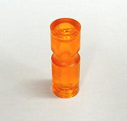 Orange Narrow Plastic Post 1-1/16" Tall