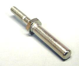 2-1/8" Tall Metal Post With Threaded Base