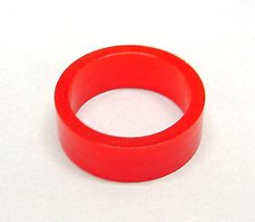 1" Mini Red Translucent Gloss Super-Bands™ Flipper Rubber