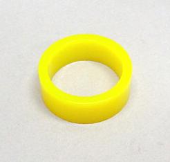 1" Mini Yellow Translucent Gloss Super-Bands™ Flipper Rubber