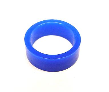 1" Mini Blue Translucent Gloss Super-Bands™ Flipper Rubber