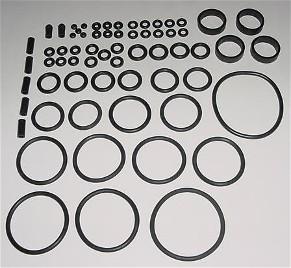 65 Piece Black Rubber Ring Kit