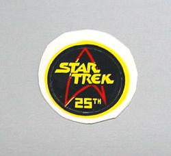 Star Trek 25th Anniversary Light Hood Top Sticker ^