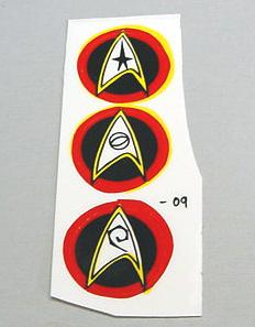 Star Trek 25th Anniversary Pop Bumper Cap Decals ^