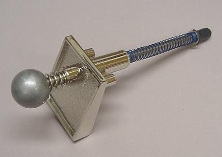 Silver Swirled Marbled Ball Shooter Assembly #A-17730-3