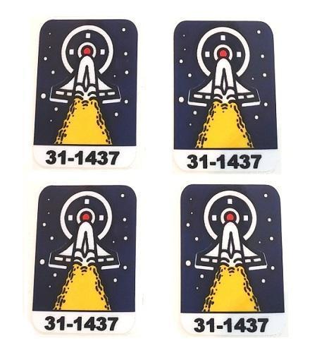 Space Station Target Decals Set of 4 #31-1437 `^