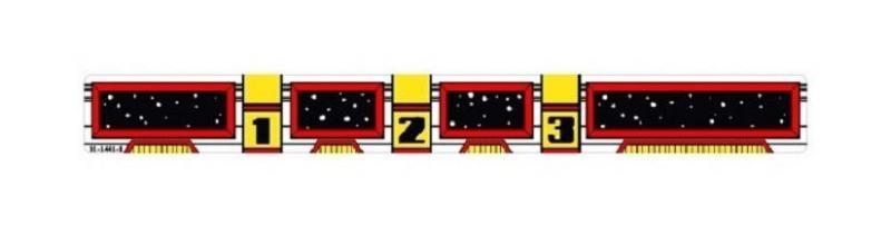 Space Station 1-2-3 Decal For Upper Ramp #31-1441-2