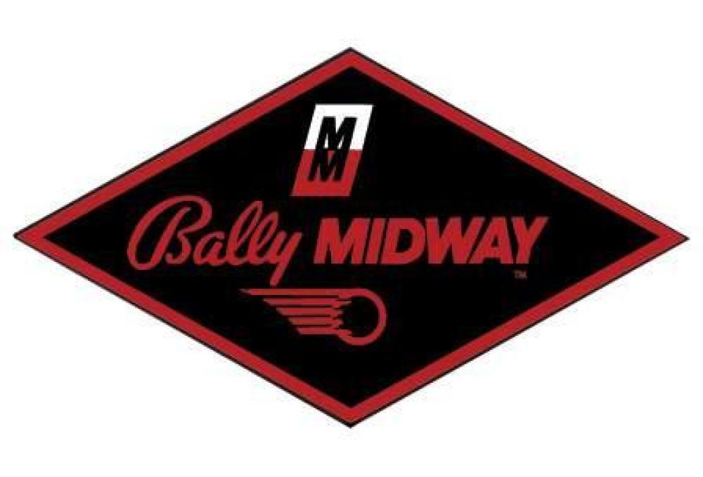 Bally Midway Coin Door Sticker - Black Diamond