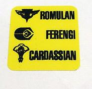 Neutral Zone target switch decal #31-1800 `