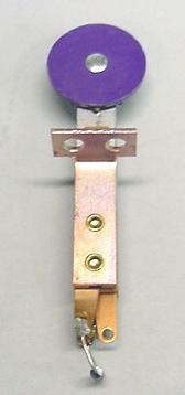 Round Stand Up Target Switch Purple - Front Mount