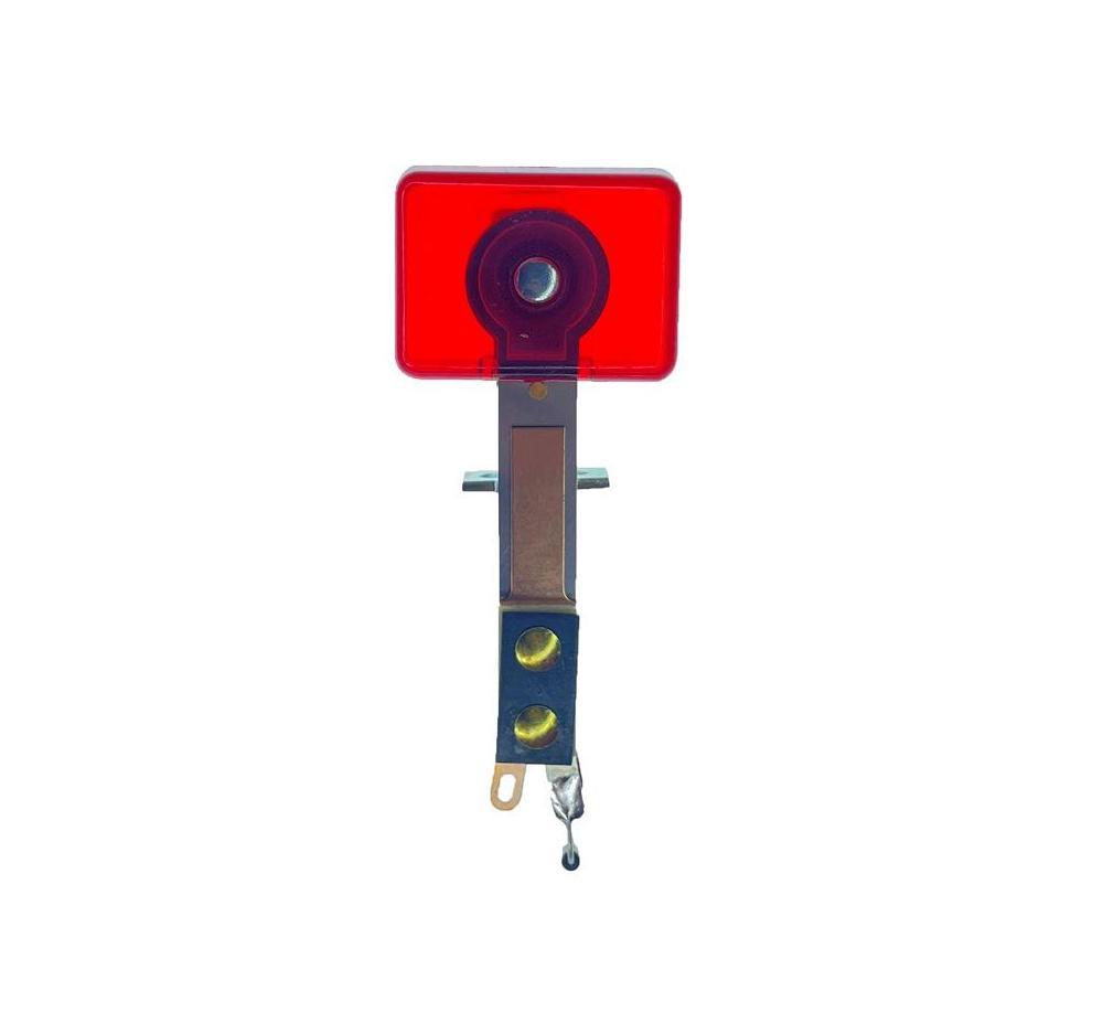 3D Deep Transparent Red Rectangle Target Switch - Rear Mounting #A-20499-9