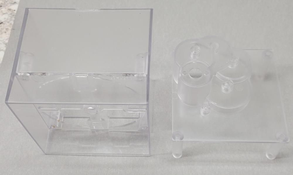 Twilight Zone Clear Clock Housing and Back Panel #03-8833 ^