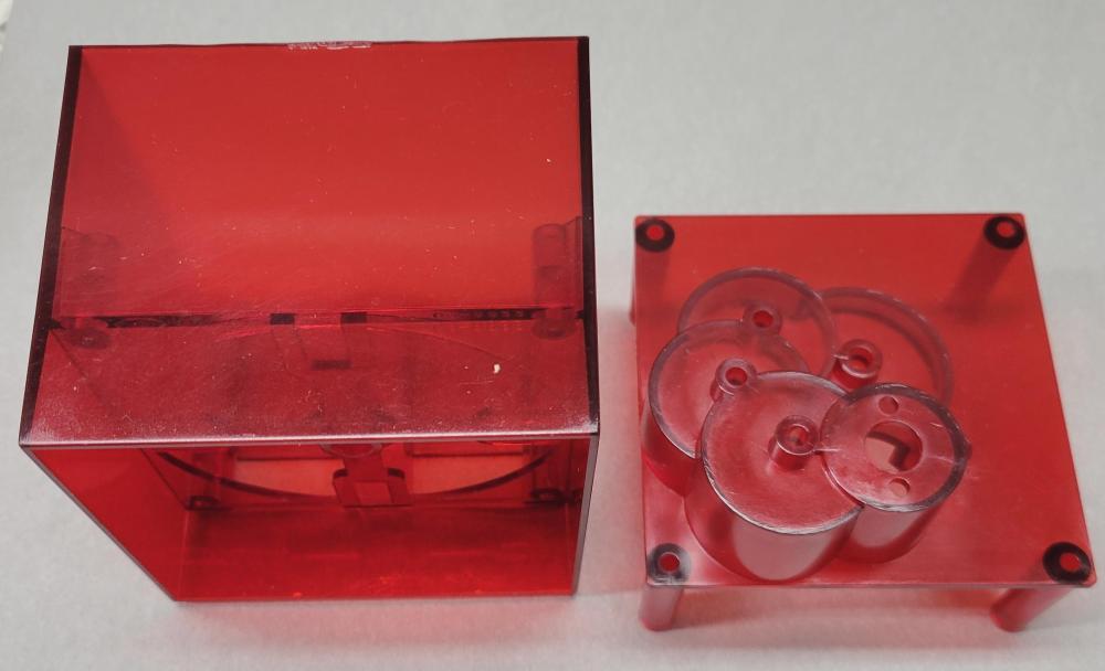 Twilight Zone Red Clock Housing and Back Panel #03-8833-R ^