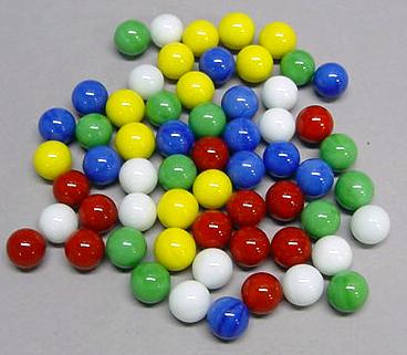 Twilight Zone Polished, Seamless, Opaque Glass Gumballs - No Black Set