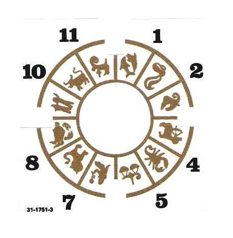Twilight Zone Prototype Clock Decal - Reverse Printed ^