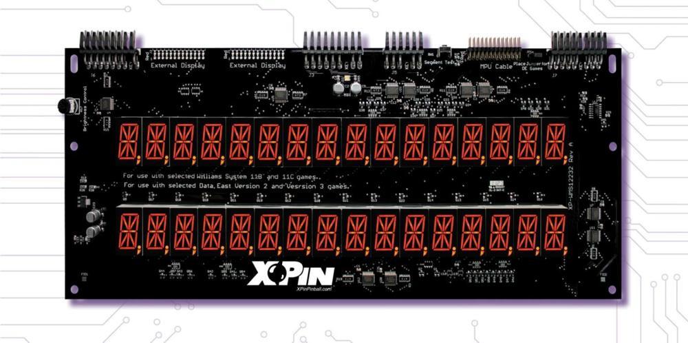 Williams System 11B/C and DATA EAST RED LED Display Set #XP-WMS12232-R