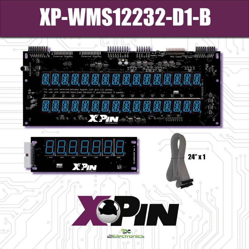 Williams System 11B: POLICE FORCE LED Blue Display #XP-WMS12232-D1