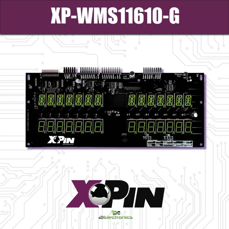 Williams System 11A/B and DATA EAST GREEN LED Display Set #XP-WMS11610-G